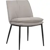 Nagoya Dining Chair in Mink Neutral & Metal (Set of 2)